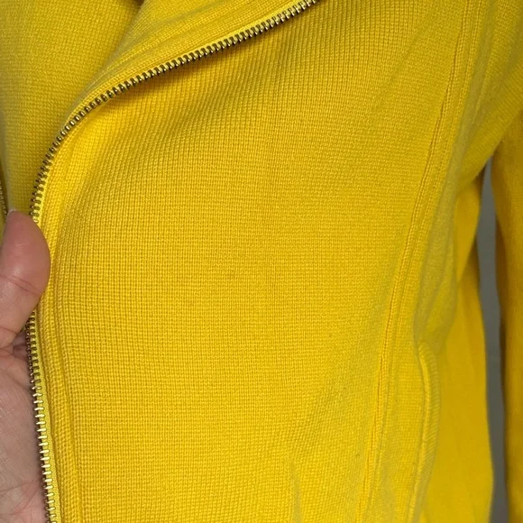 Lauren Ralph Lauren Knit Motorcycle Jacket Ladies Large - Picture 6 of 6